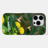 Coques Case-Mate iPhone Hummingbird & Lantana Floral iPhone Case (Verso (horizontal))