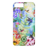 Coques Case-Mate iPhone Hummingbirds et fleurs (Dos)