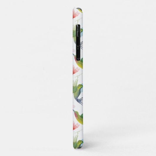 Coques Case-Mate iPhone Hummingbirds & Flowers (Dos/Gauche)