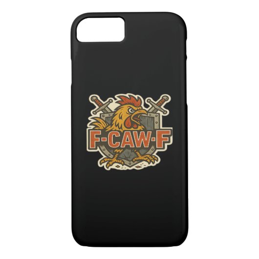 Coques Case-Mate iPhone Humor Crow Funny Gothic F-Caw-F (Dos)