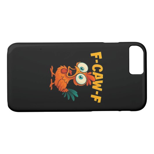 Coques Case-Mate iPhone Humor Funny Crow F-Caw-F Gothic (Dos (Horizontal))