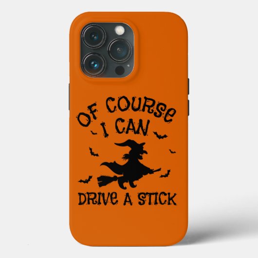 Coques Case-Mate iPhone Humour Je Peux Conduire Un Bâton Halloween (Verso)