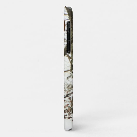Coques Case-Mate iPhone Hunter Deer dans la neige avec monogramme Camo (Dos/Gauche)