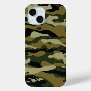Coque Pour iPhone 15 Hunter Green Camo