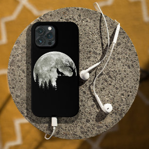 Case-Mate iPhone Case Hurlement de loup sur la lune d'Halloween de la mo