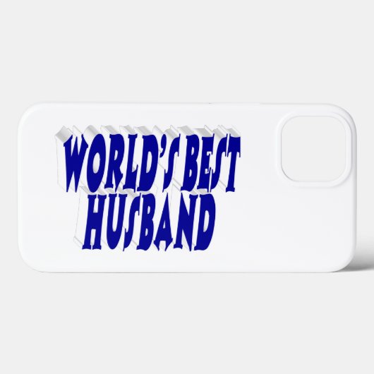 Coques Case-Mate iPhone Husband with blue text (Verso (horizontal))