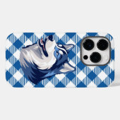 Coques Case-Mate iPhone Husky Howlers Husky Dog Power Logo bleu (Verso (horizontal))