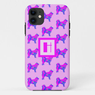 Case-Mate iPhone Case Husky Sibérie Amoureux des chiens rose et bleu Mon