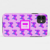 Coques Case-Mate iPhone Husky Sibérie Amoureux des chiens rose et bleu Mon (Dos (Horizontal))