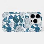 Coques Case-Mate iPhone Hydrangea blanc aquarelle (Verso (horizontal))