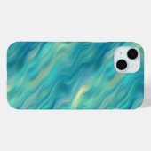 Coques Case-Mate iPhone Hydrangea bleu texture ondulée (Verso (horizontal))
