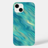 Coques Case-Mate iPhone Hydrangea bleu texture ondulée (Verso)