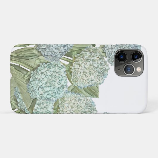 Coques Case-Mate iPhone Hydrangea Bleue (Dos (Horizontal))