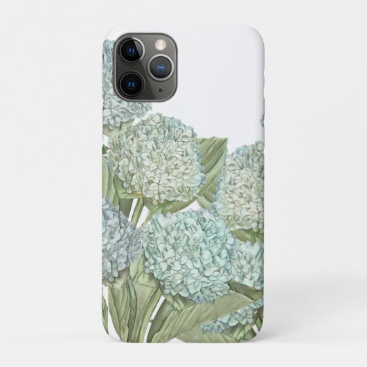 Coques Case-Mate iPhone Hydrangea Bleue (Dos)