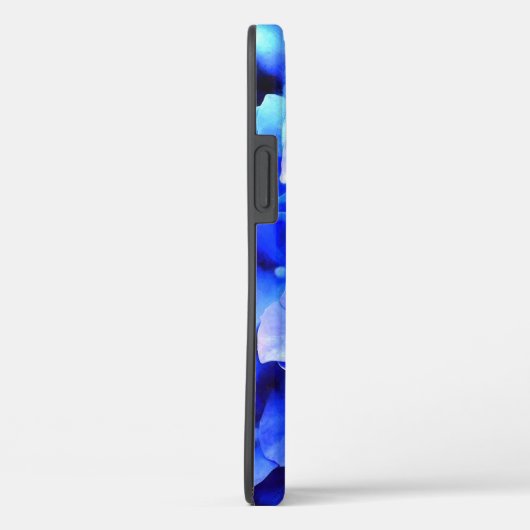 Coques Case-Mate iPhone Hydrangea Blues Personnalisé (Verso / Droite)