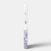 Coques Case-Mate iPhone Hydrangea Elegant Bleu Soeur Personnalisée (Verso / Gauche)