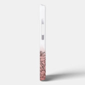 Coques Case-Mate iPhone Hydrangea Élégante Personnalisée Fille Rose (Verso / Gauche)