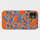 Coques Case-Mate iPhone hydrangea orange et bleu (Dos (Horizontal))