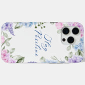 Coques Case-Mate iPhone hydrangea Restez positif - Inspiration florale (Verso (horizontal))