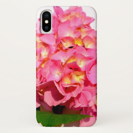 Coques Case-Mate iPhone Hydrangea rose fleur rose fleur (Dos)