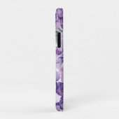 Coques Case-Mate iPhone Hydrangea Violette Fleur Lavande Aquarelle (Dos/Droite)