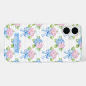 Coques Case-Mate iPhone Hydrangeas Bleues et Roses (Verso (horizontal))