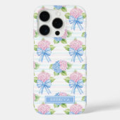 Coques Case-Mate iPhone Hydrangeas Bleus et Roses (Verso)