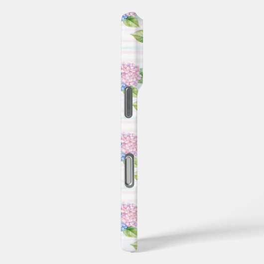 Coques Case-Mate iPhone Hydrangeas Bleus et Roses (Verso / Droite)
