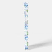Coques Case-Mate iPhone Hydrangeas Rayés Rose et Bleu (Verso / Gauche)