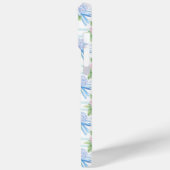 Coques Case-Mate iPhone Hydrangeas Rayés Rose et Bleu (Verso / Gauche)