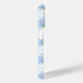 Coques Case-Mate iPhone Hydrangeas Roses et Bleus Rayés (Verso / Droite)