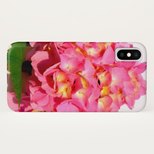 Coques Case-Mate iPhone Hydrangée rose rose fleur rose (Dos (Horizontal))