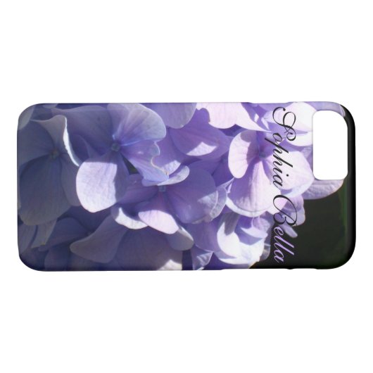 Coques Case-Mate iPhone Hydrangée violette (Dos (Horizontal))