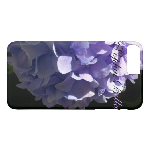 Coques Case-Mate iPhone Hydrangée violette (Dos (Horizontal))