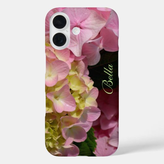 Coques Case-Mate iPhone Hydrangées roses et crème (Verso)