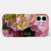 Coques Case-Mate iPhone Hydrangées roses et crème (Verso (horizontal))