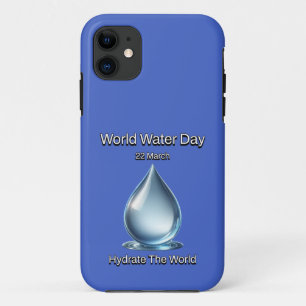 Case-Mate iPhone Case Hydrate le monde. Journée mondiale de l'eau.