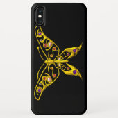 Coques Case-Mate iPhone HYPER BUTTERFER Noir (Dos)