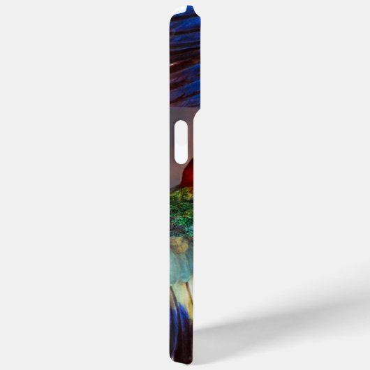 COQUES Case-Mate iPhone HYPER PARROTS /ROUGE ET BLEUE ARA GEMSTONE MONOGRA (Verso / Droite)