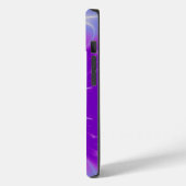 Coques Case-Mate iPhone HYPER VALENTINE MONOGRAM rose Fuchsia violet (Verso / Gauche)