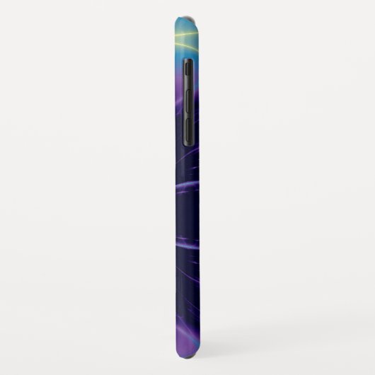 Coques Case-Mate iPhone HYPER VALENTINE MONOGRAMME Bleu pourpre (Dos/Gauche)