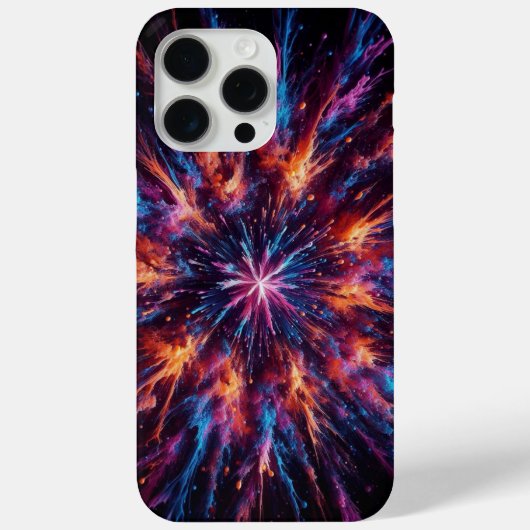 Coques Case-Mate iPhone Hypernova Camo, Camouflage lumineux, Starburst (Verso)