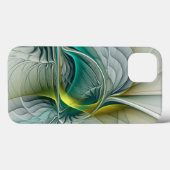 Coques Case-Mate iPhone Hypnotique Abstrait Golden Turquoise Turquoise Fra (Verso (horizontal))