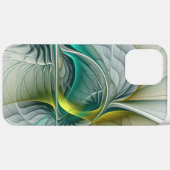 Coques Case-Mate iPhone Hypnotique Abstrait Golden Turquoise Turquoise Fra (Retour (horizontal))