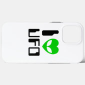 Coques Case-Mate iPhone I Alien Heart UFO (Verso (horizontal))