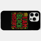 Coques Case-Mate iPhone I Am Black History - Black Activisme (Verso (horizontal))
