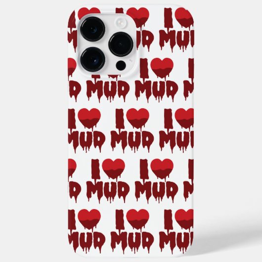 Coques Case-Mate iPhone I Coeur (Amour) Boue (Verso)