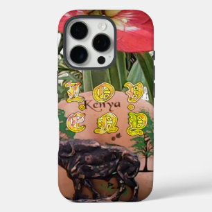 iPhone 16 Pro Case I (Coeur) Kenya Buffalo Patch/Print