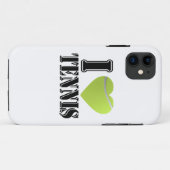 Coques Case-Mate iPhone I Coeur tennis (Dos (Horizontal))