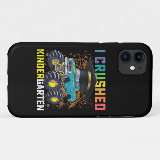 Coques Case-Mate iPhone I Crushed Kindergarten Monster Truck Graduation (Dos (Horizontal))